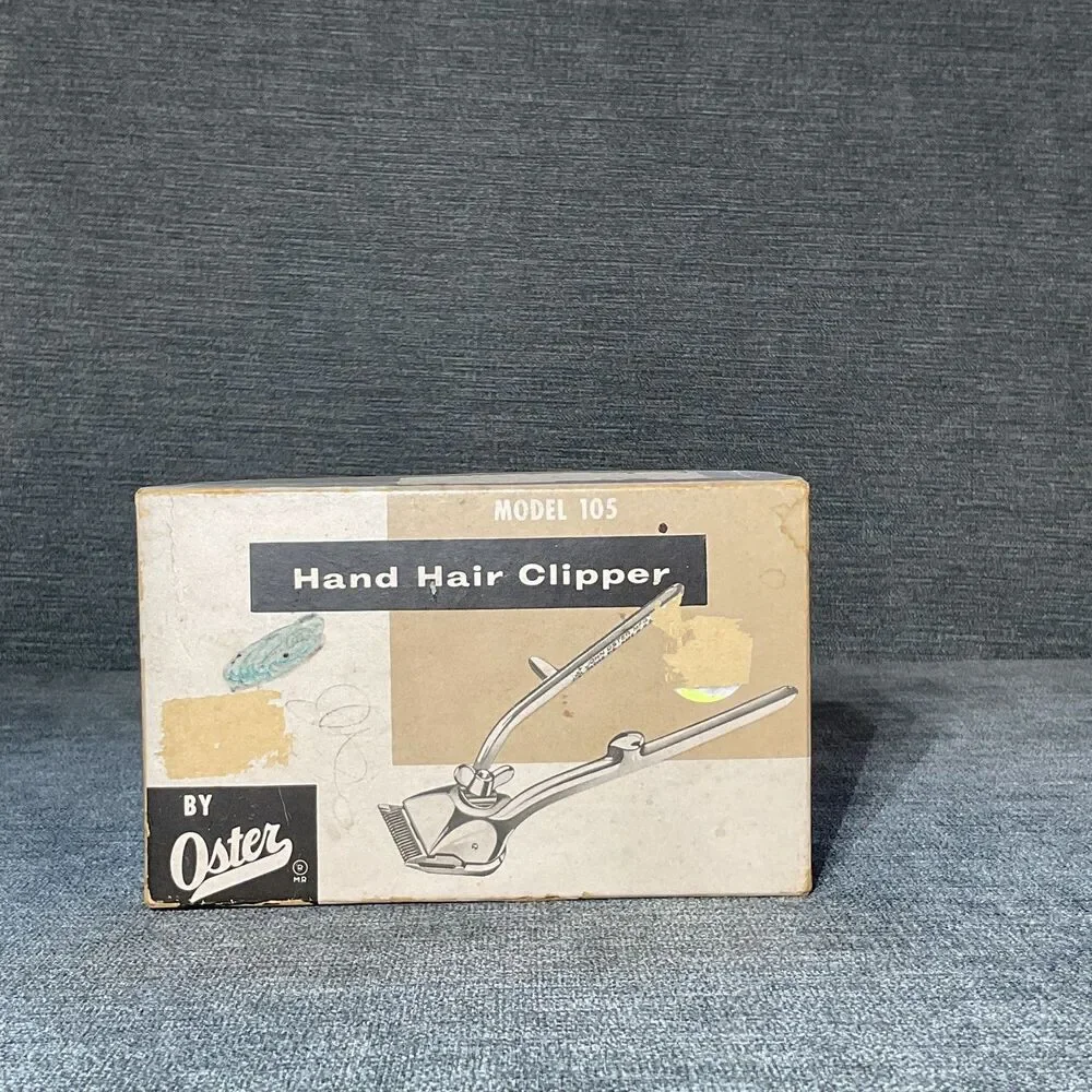 Vintage John Oster MFG. Hand Held Hair Trimmers Clippers Model #105 USA Made